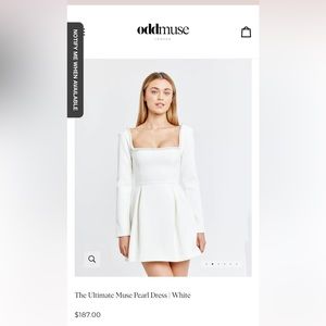 The Ultimate Pearl Muse Dress, White